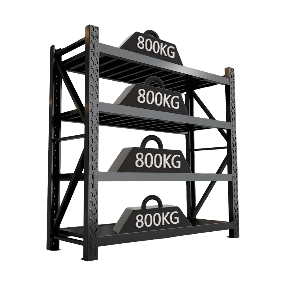 Étagère de rangement sans boulons en acier robuste de 800 kg/couche