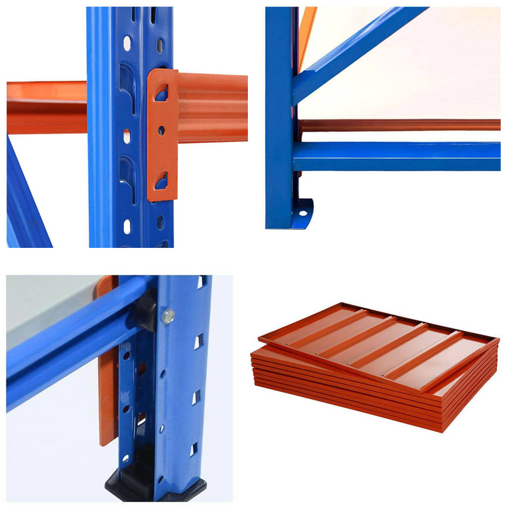 Étagères empilables antirouille pour usage moyen, bleu orange, pour 3PL