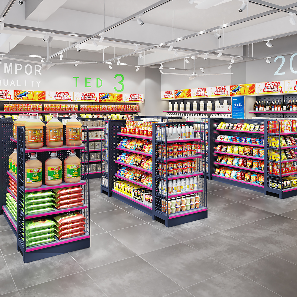 Étagères modulaires réglables pour magasins de détail et de proximité