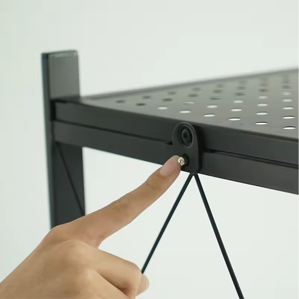 Étagères de rangement pliables à plusieurs niveaux de grande capacité pour la maison