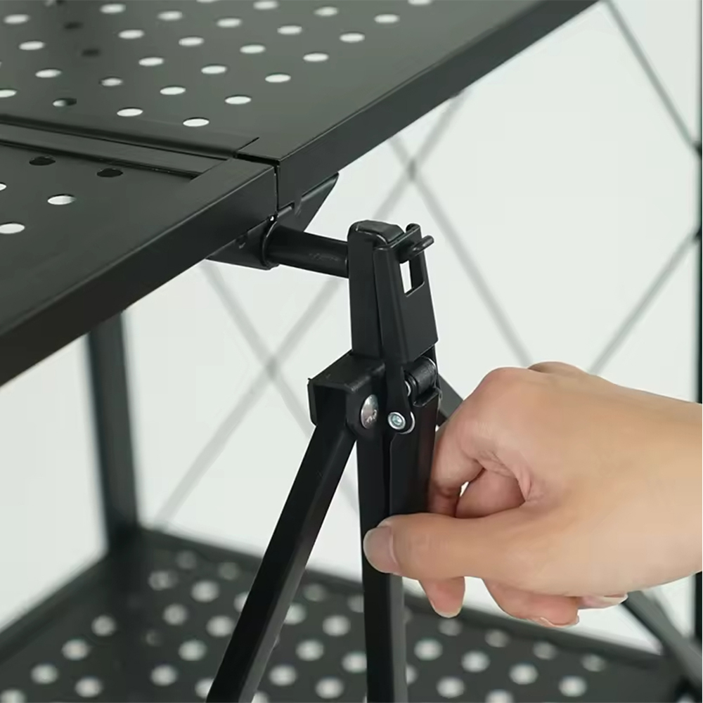 Étagères de rangement pliables à plusieurs niveaux de grande capacité pour la maison