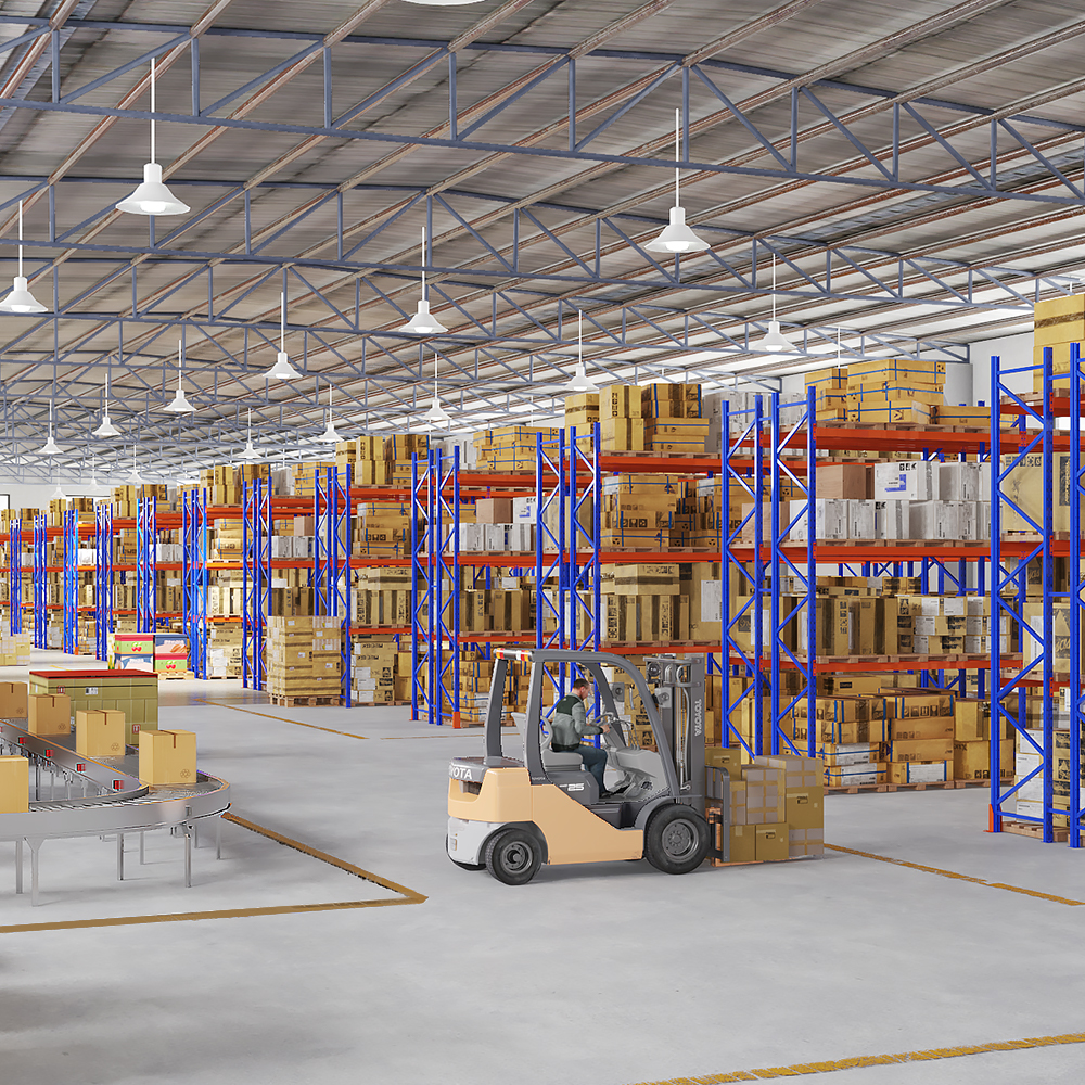 Support d'empilage de systèmes d'étagères de stockage de palettes robustes