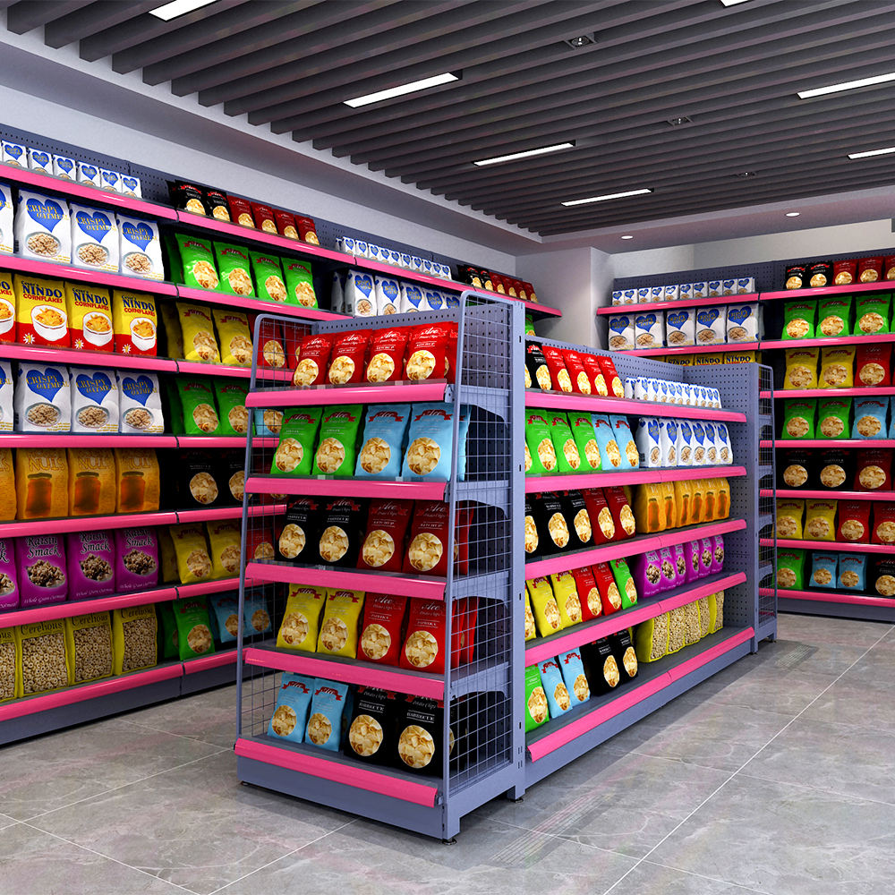 Étagères modulaires réglables pour magasins de détail et de proximité