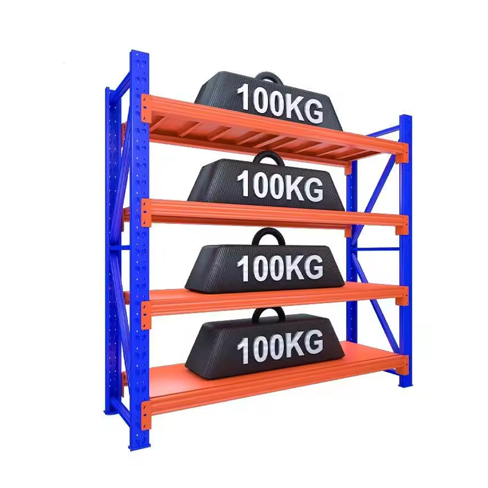 Support de stockage d'entrepôt léger réglable à 4 couches pour les bureaux, les environnements domestiques de vente au détail