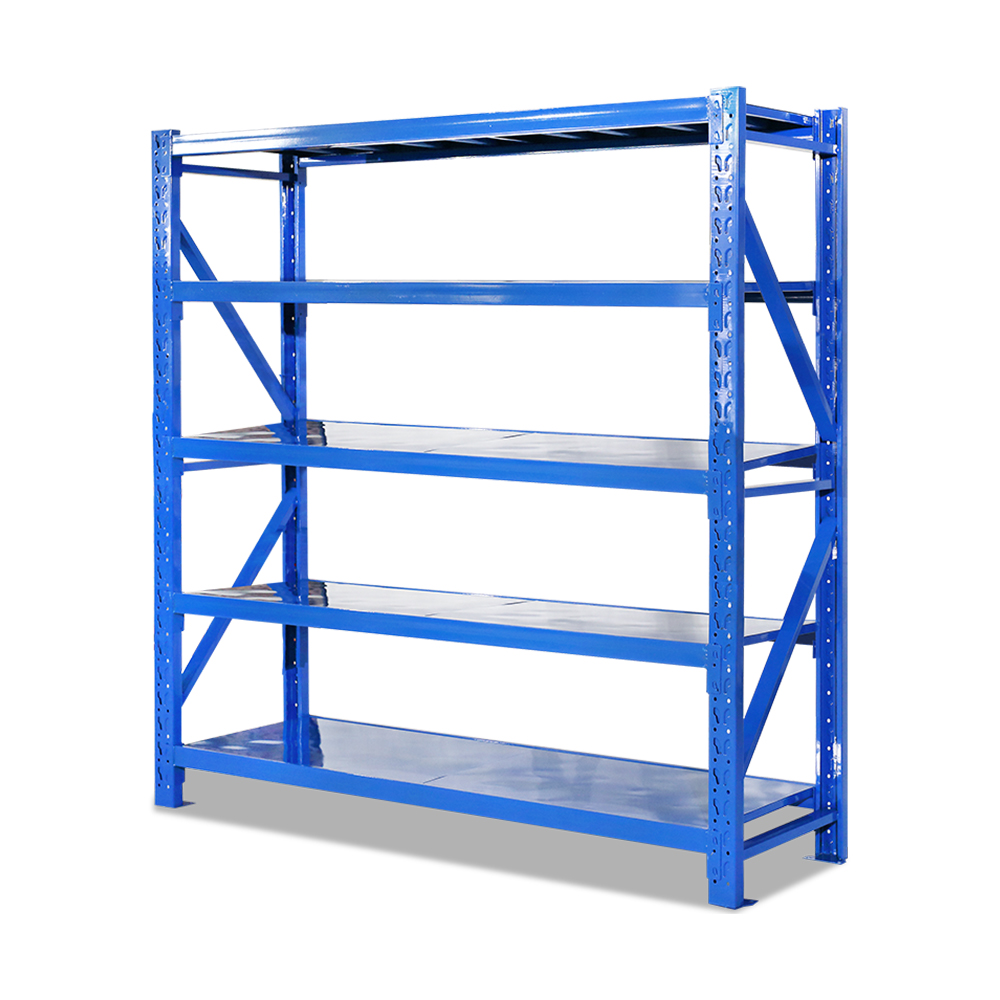 Support de stockage en acier à usage moyen avec protection contre la corrosion pour étagères empilables d'entrepôt d'usine