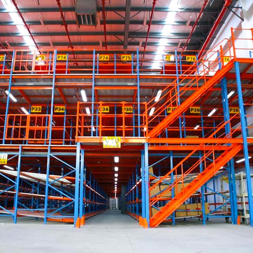 Système de rayonnage d'étagère d'entrepôt de support de plancher de mezzanine