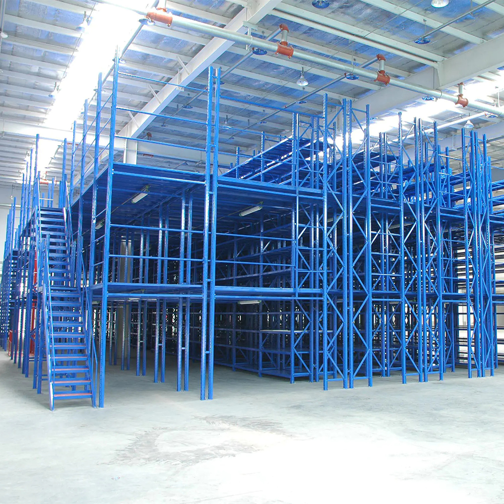 Système de rayonnage d'étagère d'entrepôt de support de plancher de mezzanine