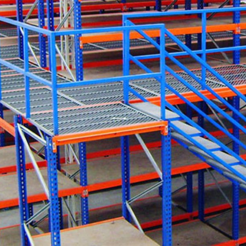 Système de rayonnage d'étagère d'entrepôt de support de plancher de mezzanine